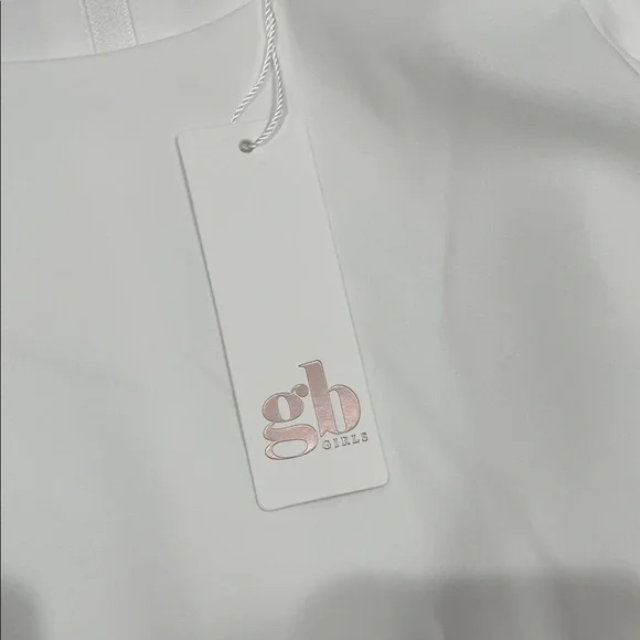 GB Girls Elegant White Ruffle Jumpsuit - Picture 3 of 11